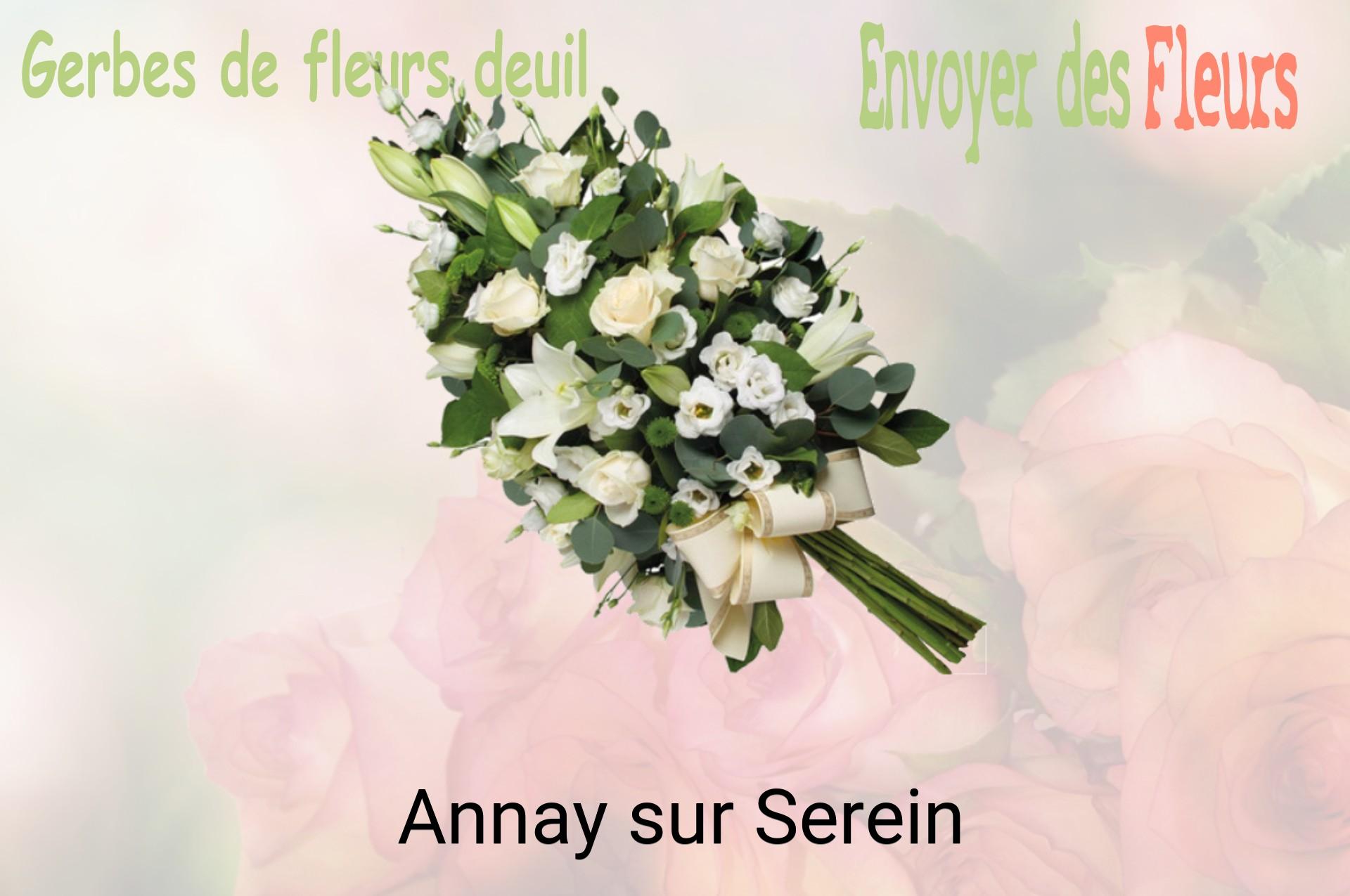 Gerbe de fleurs de deuil livrée à Annay-sur-Serein